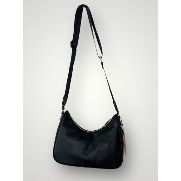 JUICY COUTURE Bag Obsession Crossbody Women Purse Black Rhinestone Accent New - Picture 8 of 9